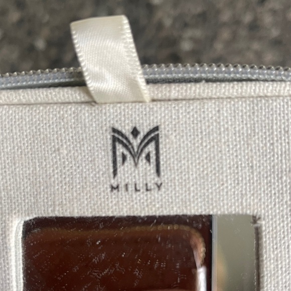 Milly Blue and White Zebra Print Accessory Case - Picture 4 of 4